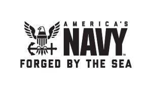 America's Navy logo with eagle and anchor.